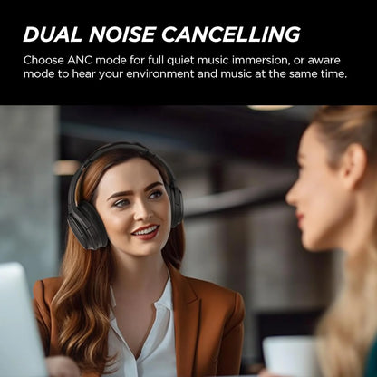 Hybrid Active Noise Cancelling Headphones Wireless over Ear Bluetooth Headphones Wireless Headphones with Deep Bass, Clear Calls, Comfortable Fit, 30H, Bluetooth 5.2